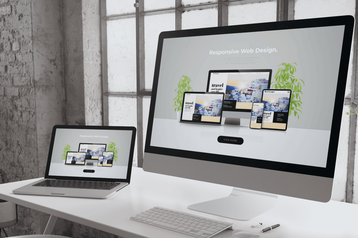 design de sites internet compatibles sur ordinateurs, tablettes, smartphones, responsive design